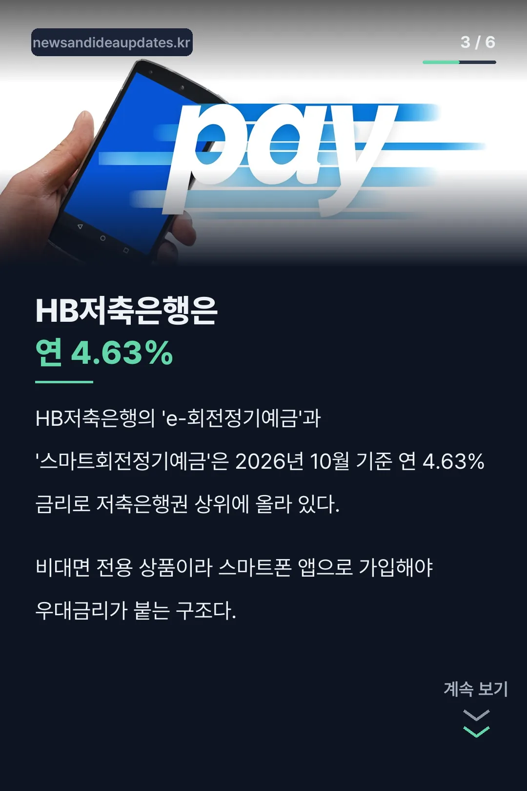 HB저축은행 최고금리