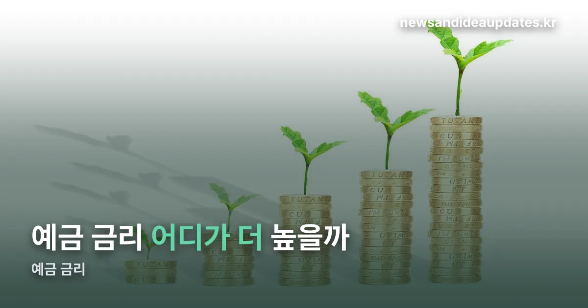 예금 금리 정리 썸네일