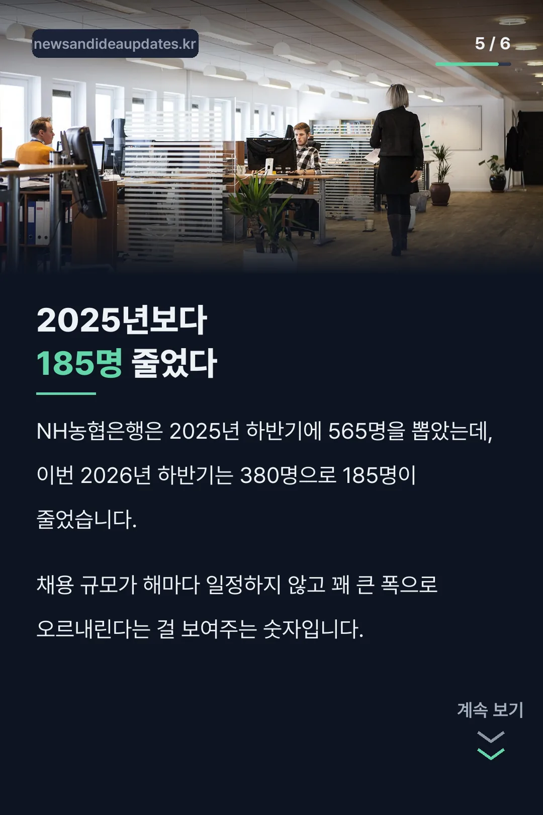 2025년보다 185명 감소