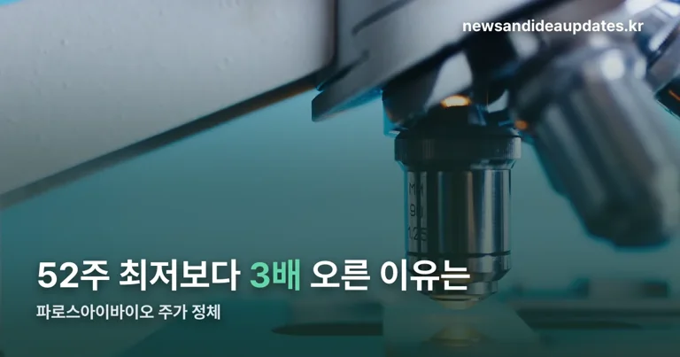 파로스아이바이오 주가 정리 썸네일